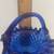 Cobalt Hobnail Basket 2 thumbnail