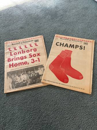 1967 Red Sox Newspapers 1