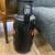 Vintage German Floor Vase Black and orange 4 thumbnail