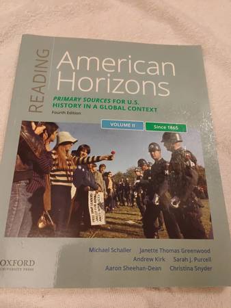 American Horizons Primary Sources for US History in a Global - brand n 1