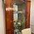 Antique French art deco curio with glass shelves and 2 side cabinets 4 thumbnail