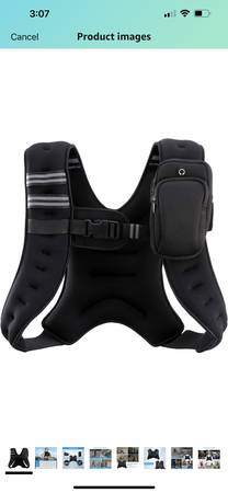 ZELUS Weighted Vest, 16lb Weight Vest Reflective Stripe for Workout 1