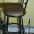 Tall swivel stool gold cushion with black backrest. Clean. Like new! 2 thumbnail