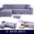 3-piece sectional sofas, sofa bed, modern l shaped sofas, sofas, mvqc 15 thumbnail