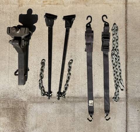 Reese Hitch with sway bars and straps 1