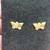 (Never worn) 14K Gold Butterfly Earrings with Cubic Zirconia 10 thumbnail
