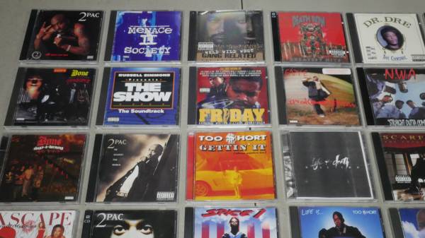 59 CD'S DE RAP DE LOS 90 EN CONDICIÓN PERFECTA (2PAC, DR. DRE, NWA Y MÁS) - $85 (Lakewood)63471261665153123