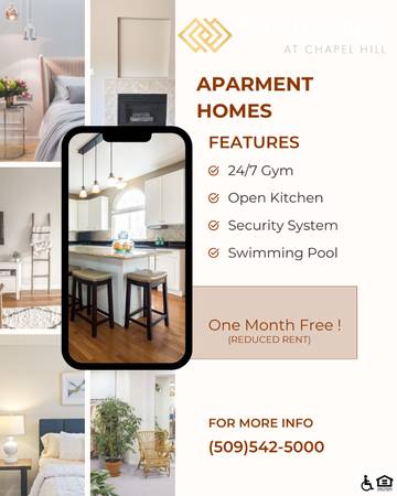 $1,399 / 1br - 904ft2 - Enjoy one month free on select apartments! (6626 Chapel Hill Blvd, Pasco, WA)63862922053121120
