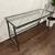 CB2 Dwight Steel & Glass Console Table 3 thumbnail