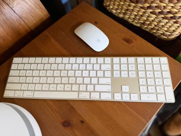 Apple rechargeable keyboard with numbers and mouse 1