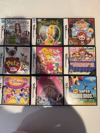 Nintendo DS and 9 games 1
