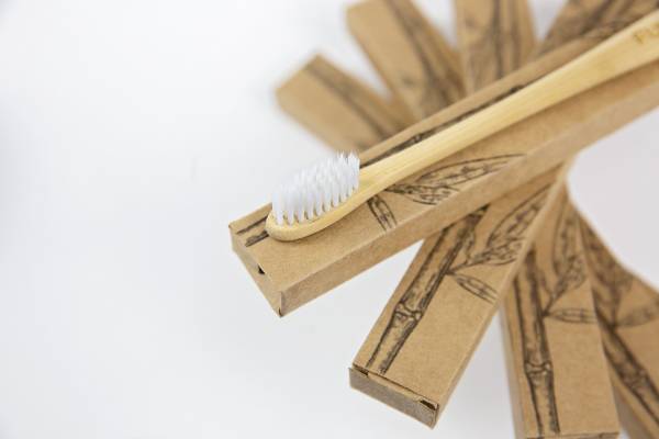 50 NEW Individually Boxed Fundee Bamboo Toothbrushes – Bulk Lot 1