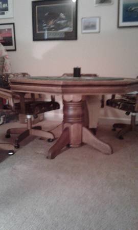 Poker Playing Table with 4 Chairs 1