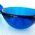 Heavy art glass cobalt blue bowl set 8 thumbnail