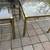 (2) Mid century Hollywood Regency vintage brass/ glass end tables A241 11 thumbnail