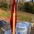 Tall mid century hand blown slag glass vase 20” 5 thumbnail