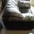 Sofa  black leather with chair ( Free) 5 thumbnail