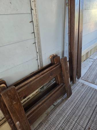 Two very sturdy and well built twin beds. 1