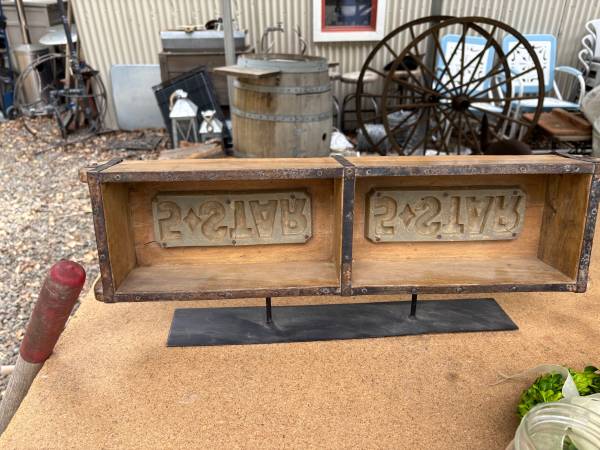Antique brick mold on display stand 1