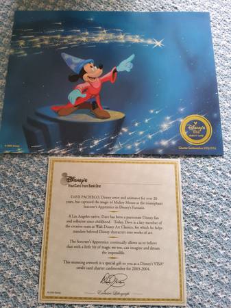 Disney Mickey Sorcerer's Apprentice Exclusive Lithographic 1