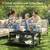 Outdoor Coffee Table with Double-Layer Storage,Weather-Resistant Patio 2 thumbnail