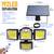 SM-210-4H Solar 192 COB LED Security Light with 16ft Extension Cord 1 thumbnail