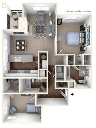 $2,397 / 2br - 1104ft2 - Relaxing garden-style 1104 sq ft 2 bed 2 bath - Main Street Village (Tigard - Fanno Creek Park)63831753435137123