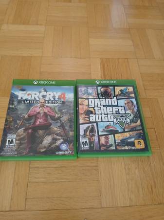 2 XBOX ONE VIDEO GAMES- GRAND THEFT AUTO / FAR CRY4 1