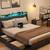 New Modern King Size Platform Bed Frame with 4 Storage Drawers and LED Headboard 6 thumbnail
