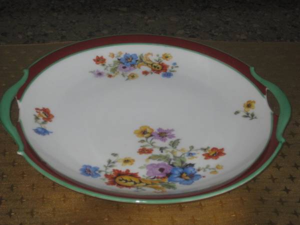 Vtg Moschendorf Bavaria handled plate 1