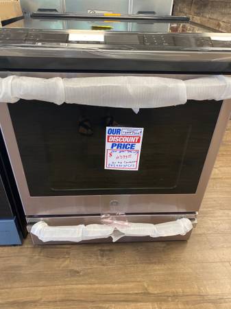 GE Profile Induction Slide In Electric Range  Stainless Steel 1