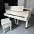 Petrof White Baby Grand Piano 1 thumbnail