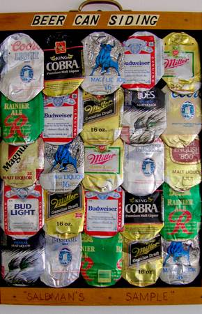 BEER CAN SIDING SALESMAN SAMPLE 1