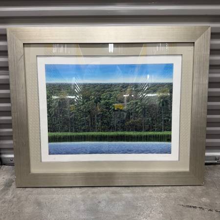 Framed signed and numbered Tomas Sanchez 2011 serigraph print 1