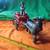 Antique Cast Iron FIREMAN With RED WAGON pulled by a Goat!! $45.00 Shi 10 thumbnail