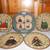 Sakura Set Of 4 Salad Plates, Cozy Cats, With Holder 1 thumbnail