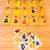 Lot of 15 Vintage Original 1980 Midway Pac-Man Zipper Pulls + Pac-Man Keychain. 3 thumbnail