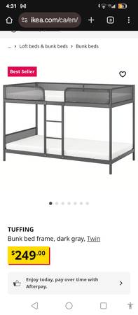 Ikea Tuffing Metal Bunkbed 1