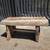 Solid Heavy Rustic Wood Trunk Bench. 6 thumbnail