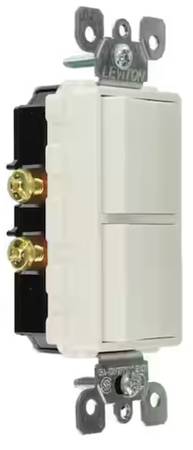 ELECTRICAL (2) Double Rocker Sw Decorator 15A Wh or Gy $8 ea bundle 1