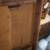 Antique Burled Oak Pedestal Table on wheels with 4 leafs 8 thumbnail