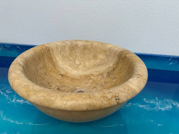 TRAVERTINE SINK $150 1
