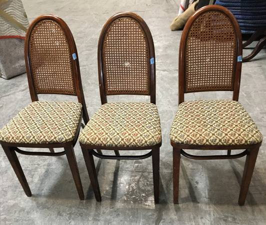 Vintage Cane Back Dining Sitting Chairs (sold as each) 1
