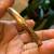 Solid Yellow Gold Bangle open from the side with Beautiful Design 4 thumbnail