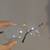 Chrome Hearts Eyeglasses Glasses Sunglasses Rimless Titanium Gold 3 thumbnail