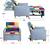 Beautiful Sleeper Chair Bed, Convertible Single Sofa with Pillow,. TV chair with 9 thumbnail