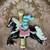 Vintage Ceramic Baby Room Wall Art Carousel Horse with Bunny 1 thumbnail