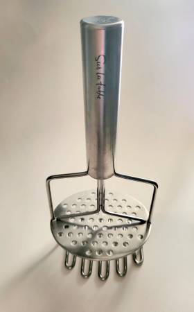 Sur La Table Stainless Steel Double Potato Masher 1