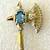 1941 Alfred Philippe Trifari Rhinestone Axe Brooch Rare 3 thumbnail
