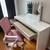 Makeup Vanity With Led Lighted Mirror, 1 Drawer, Power Outlet and and Chair 1 thumbnail